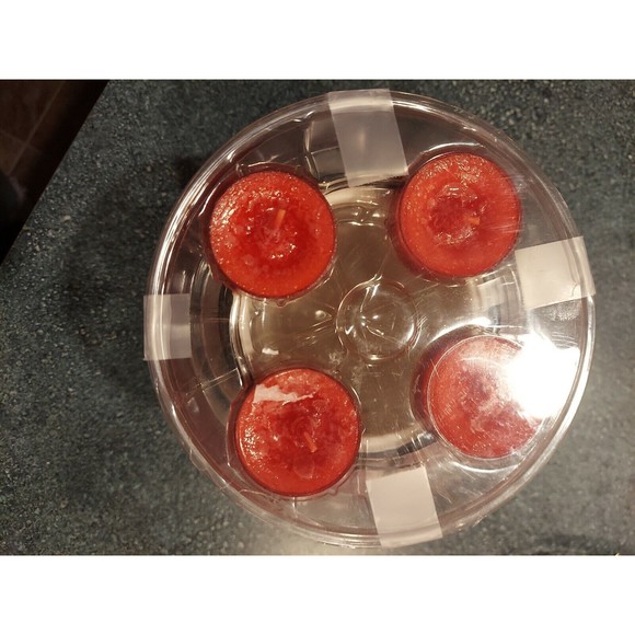 Yankee Candle 2017 Snowman Luminary Tealight Holder Red Sparkling Cinnamon - Picture 3 of 3